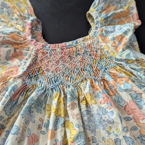 Cotton Smocked Girls Dress size 3/4 from Gil and Niya - Picture 3 of 7